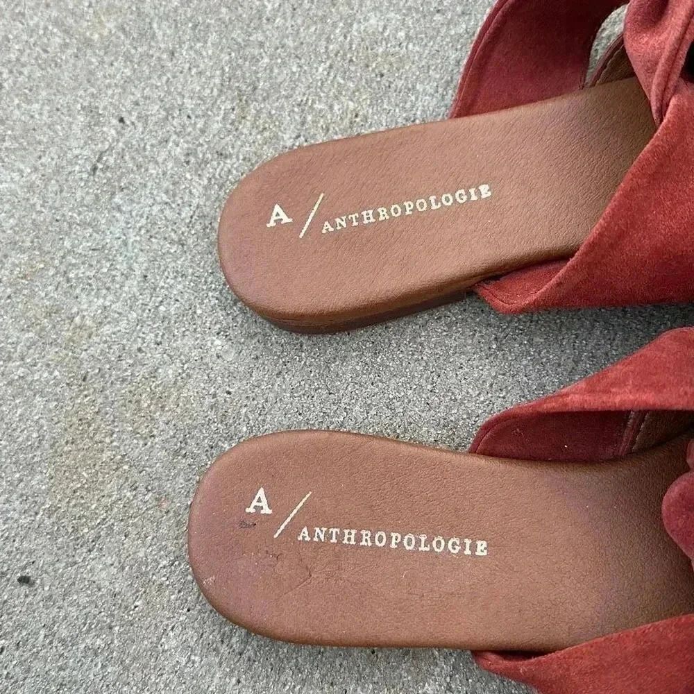Anthropologie Suede with Bow Mules/Slides - Picture 9 of 11